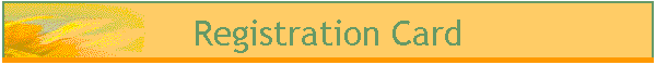 Registration Card